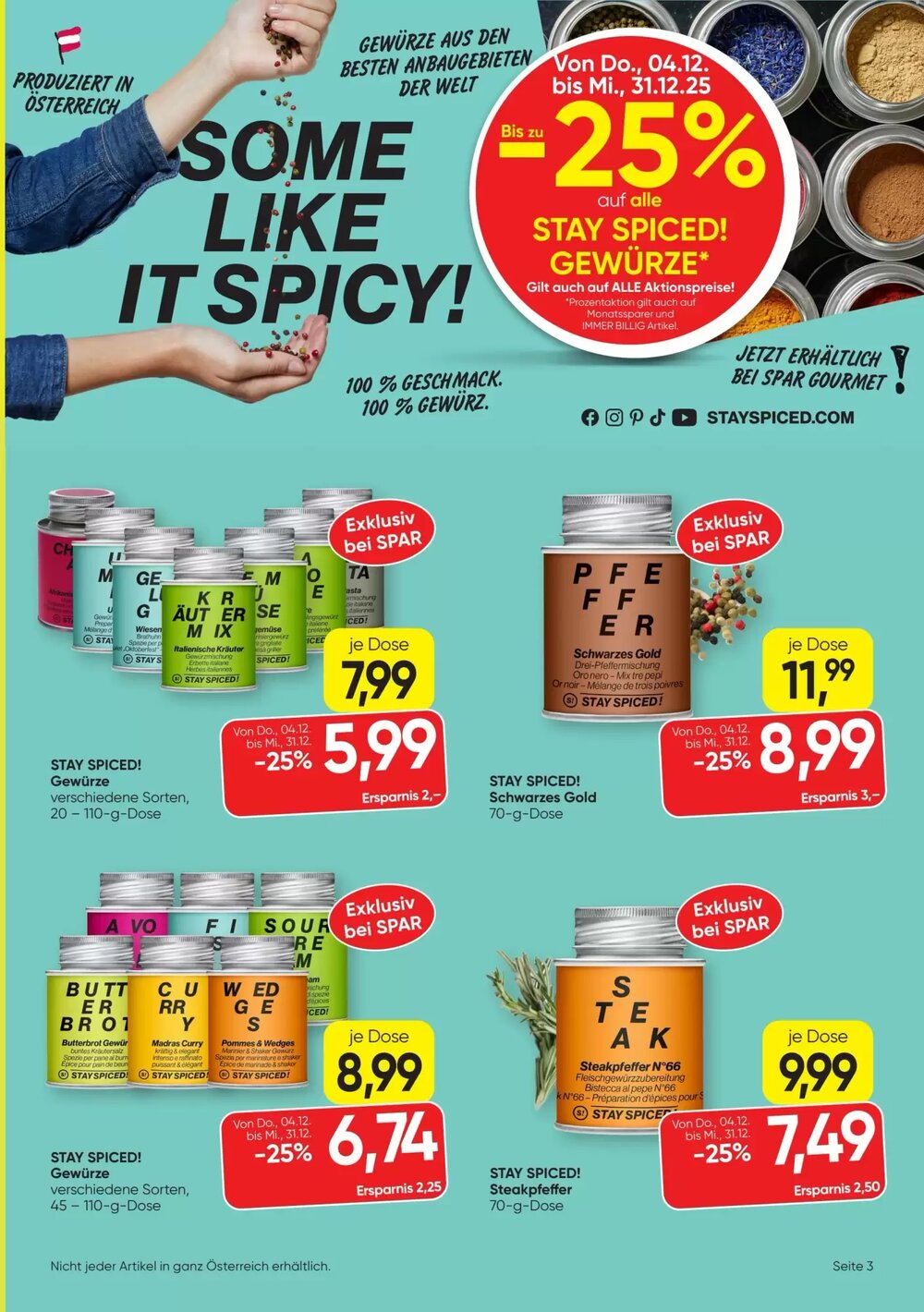 SPAR Gourmet Flugblatt (ab 04.12.2025) - Angebote und Prospekt - Seite 3