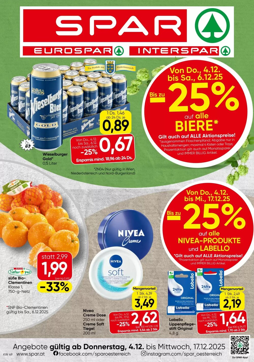 Spar Flugblatt (ab 04.12.2025) - Angebote und Prospekt - Seite 1