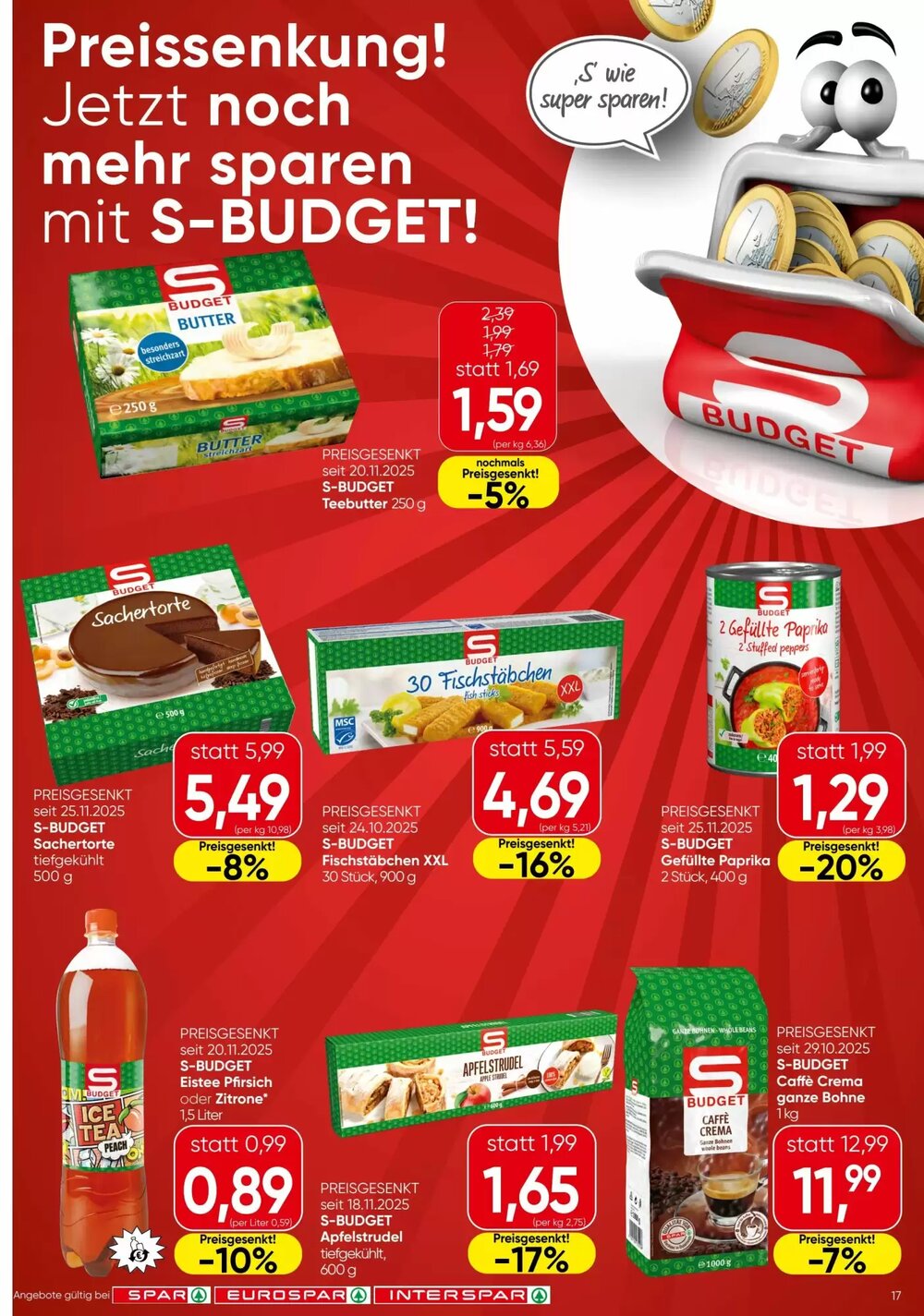 Spar Flugblatt (ab 04.12.2025) - Angebote und Prospekt - Seite 17