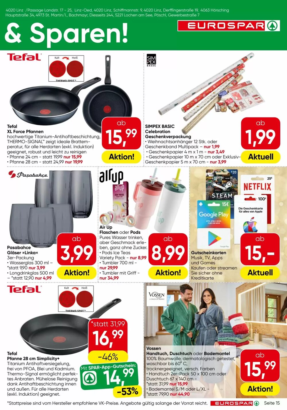 Eurospar Flugblatt (ab 04.12.2025) - Angebote und Prospekt - Seite 15