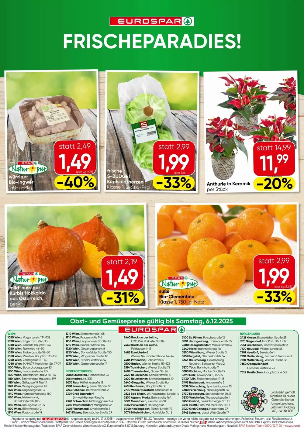 Eurospar Flugblatt (ab 04.12.2025) - Angebote und Prospekt - Seite 16