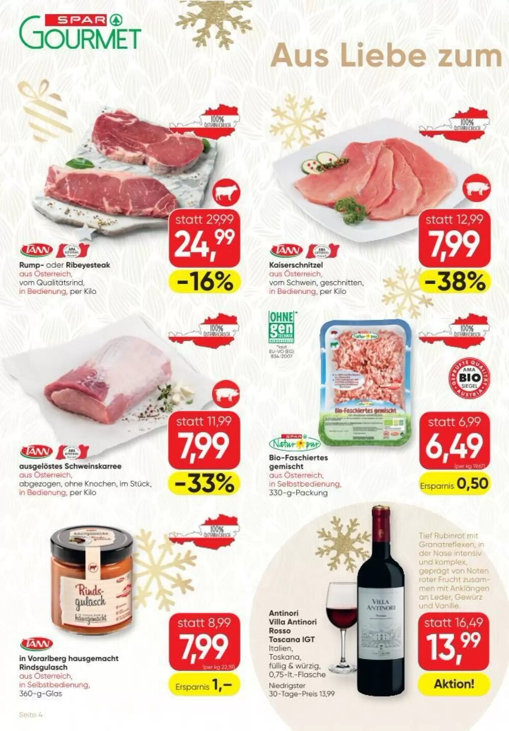 SPAR Gourmet Flugblatt (ab 04.12.2025) - Angebote und Prospekt - Seite 4