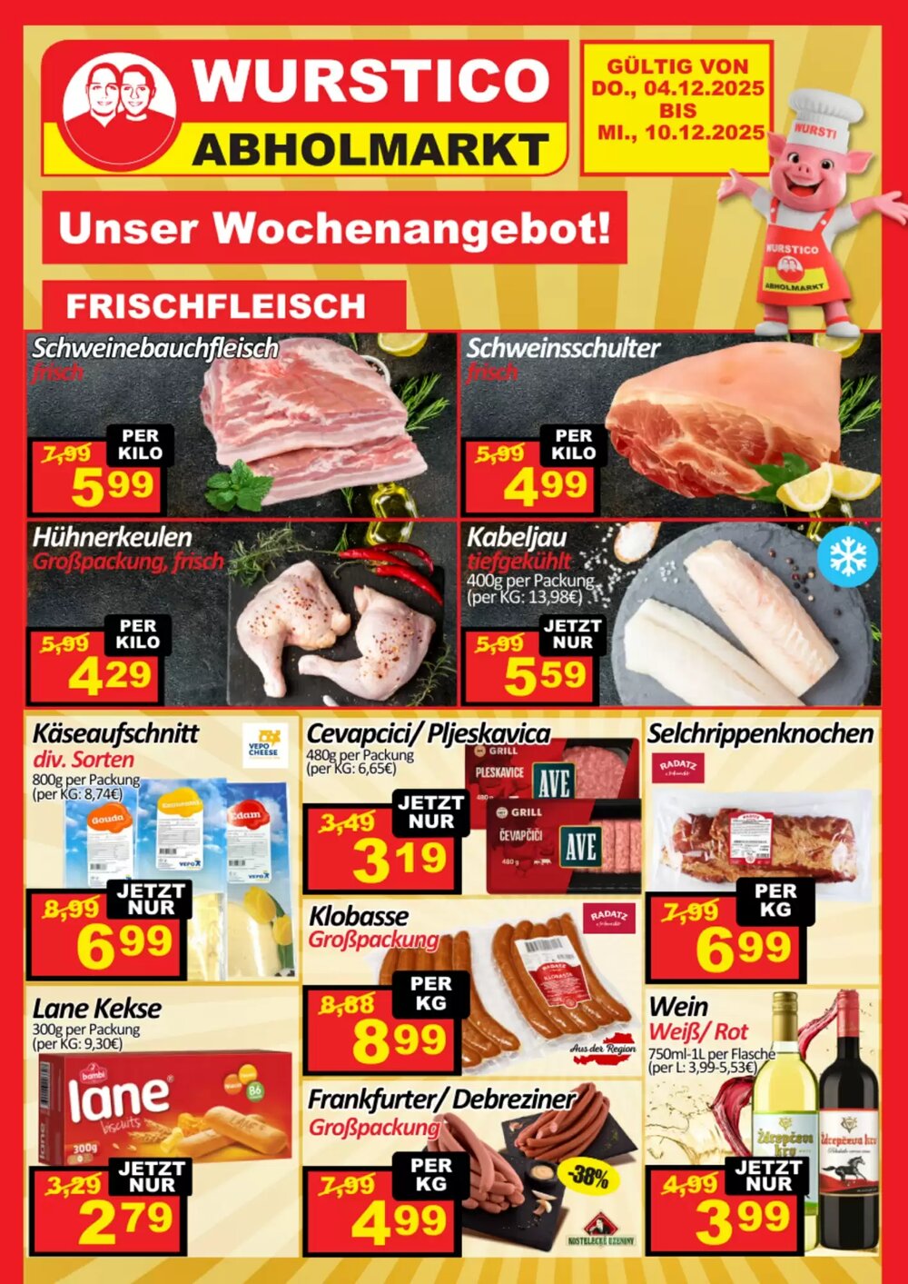 Wurstico Flugblatt (ab 04.12.2025) - Angebote und Prospekt - Seite 1