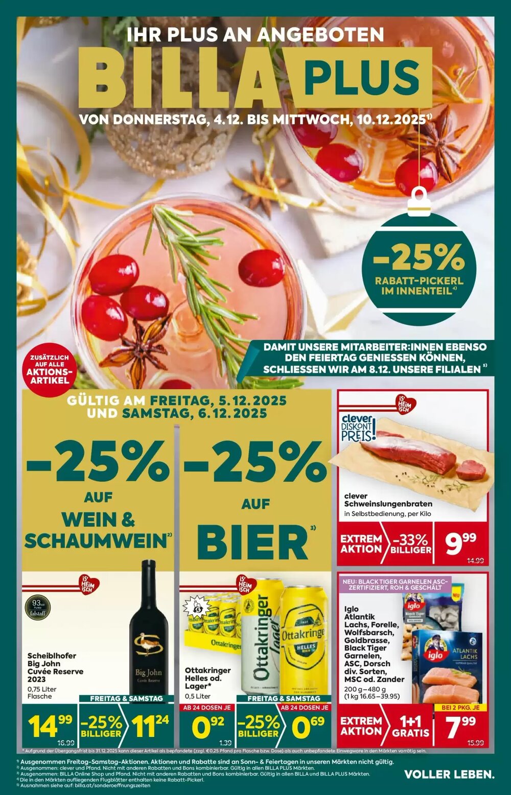Billa Flugblatt (ab 04.12.2025) - Angebote und Prospekt - Seite 1