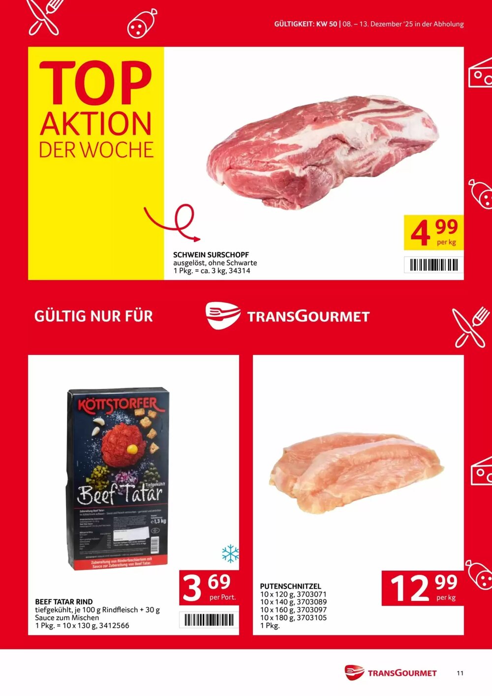 Transgourmet Flugblatt (ab 08.12.2025) - Angebote und Prospekt - Seite 11