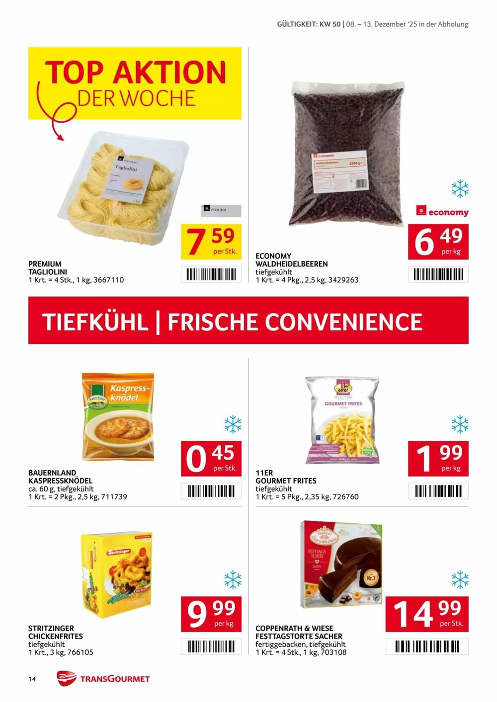 Transgourmet Flugblatt (ab 08.12.2025) - Angebote und Prospekt - Seite 14