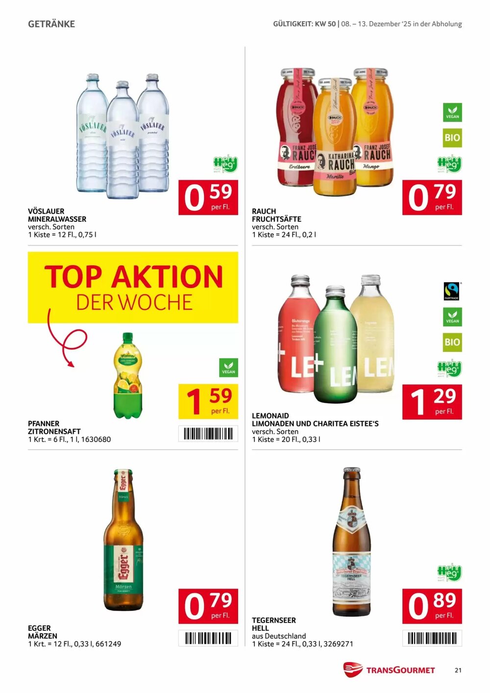 Transgourmet Flugblatt (ab 08.12.2025) - Angebote und Prospekt - Seite 21