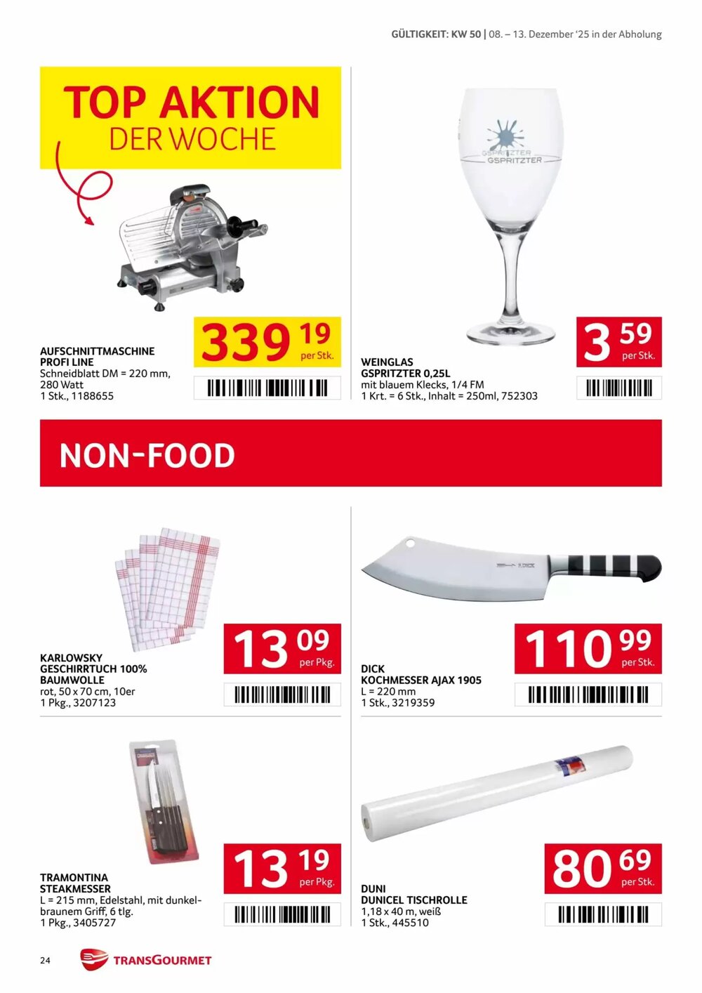 Transgourmet Flugblatt (ab 08.12.2025) - Angebote und Prospekt - Seite 24