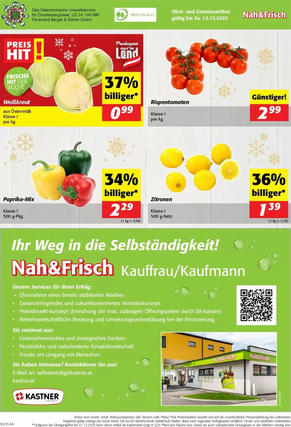 Nah&Frisch Flugblatt (ab 10.12.2025) - Angebote und Prospekt - Seite 12