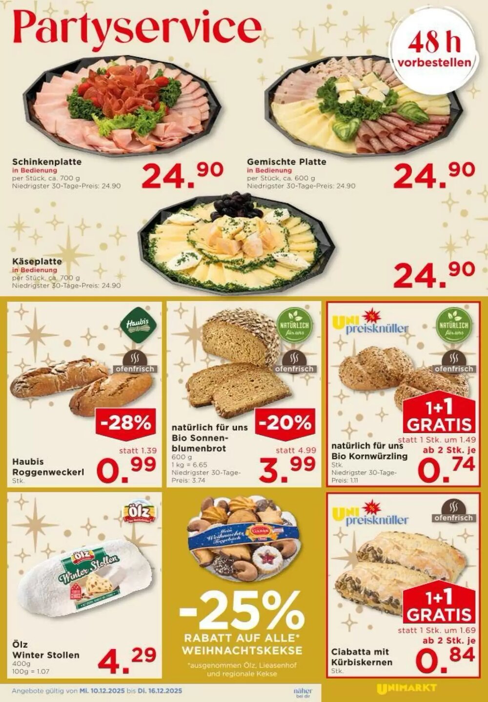 Unimarkt Flugblatt (ab 10.12.2025) - Angebote und Prospekt - Seite 9