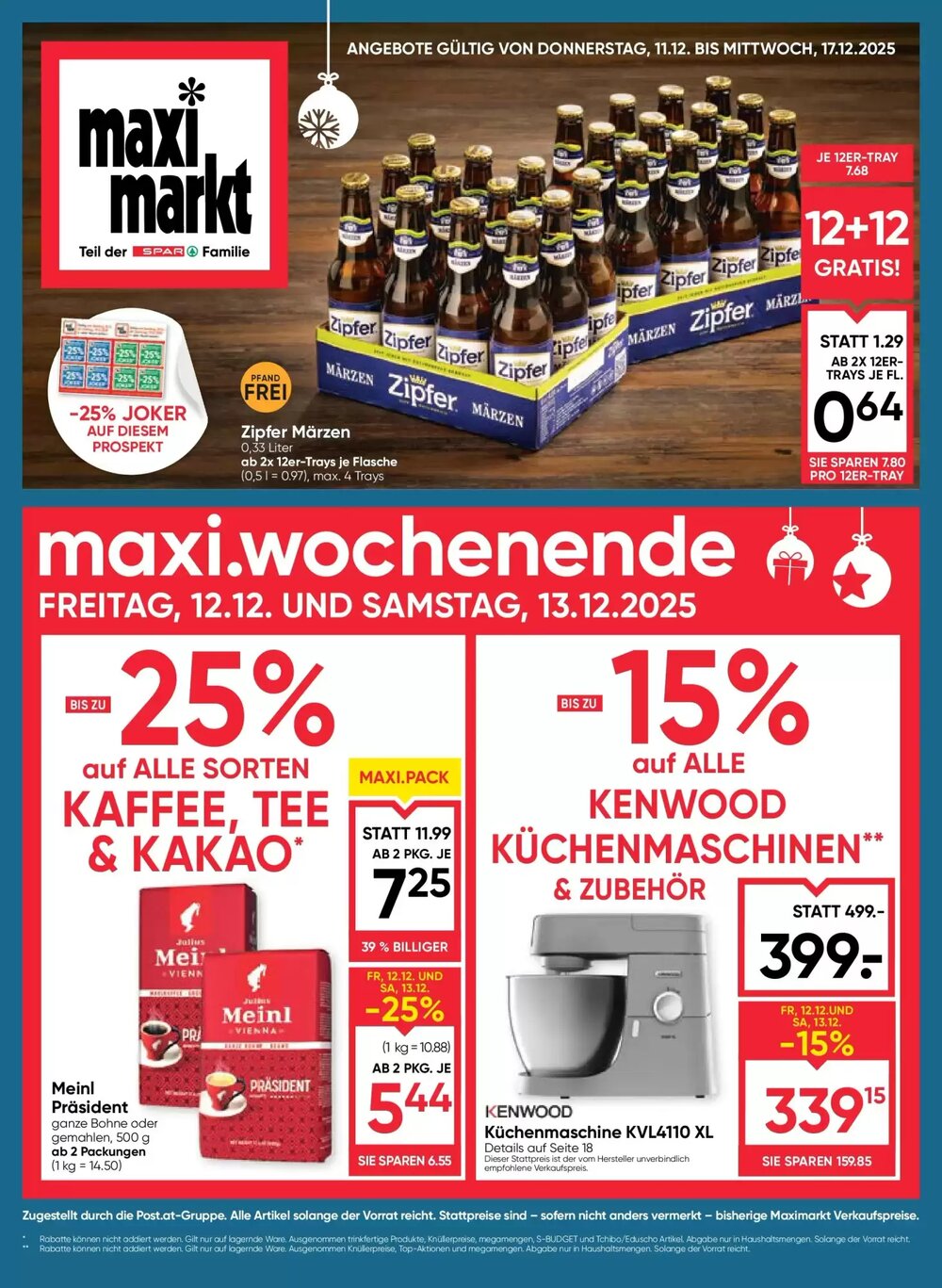 Maximarkt Flugblatt (ab 10.12.2025) - Angebote und Prospekt - Seite 1
