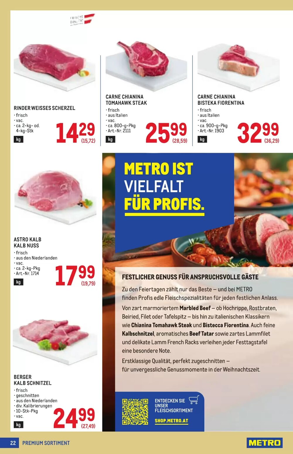 Metro Flugblatt (ab 11.12.2025) - Angebote und Prospekt - Seite 22