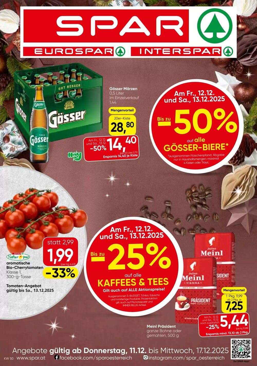 Spar Flugblatt (ab 11.12.2025) - Angebote und Prospekt - Seite 1