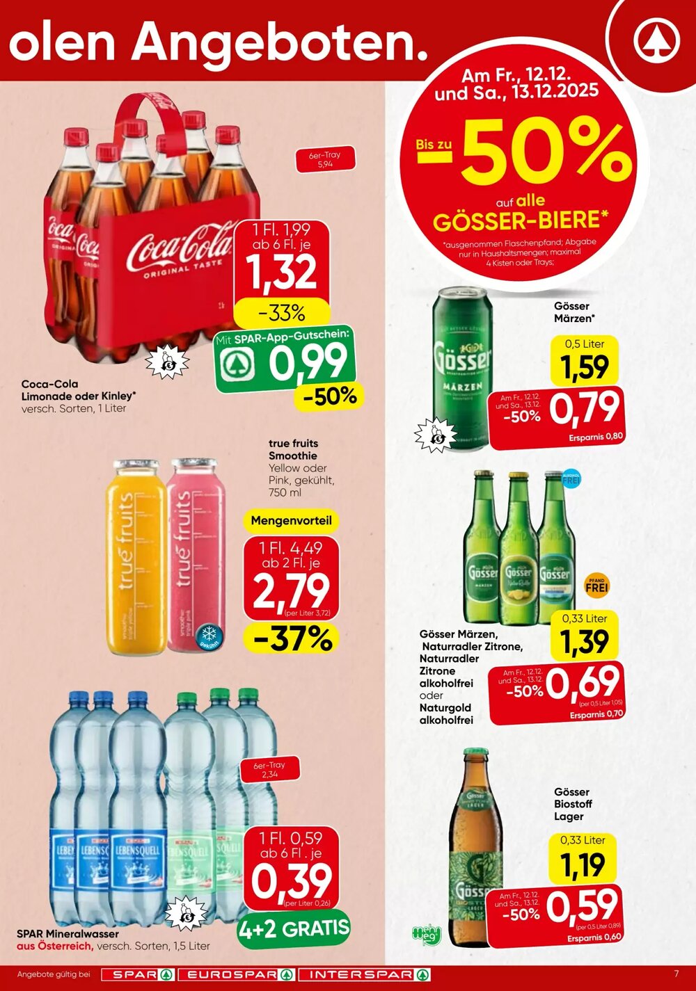 Spar Flugblatt (ab 11.12.2025) - Angebote und Prospekt - Seite 7