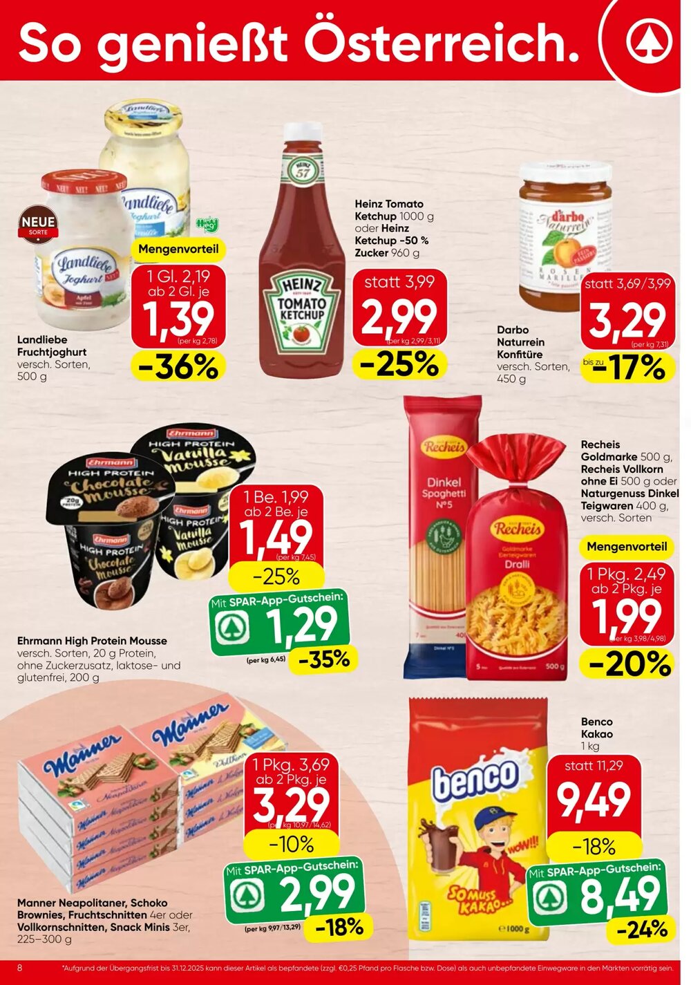 Spar Flugblatt (ab 11.12.2025) - Angebote und Prospekt - Seite 8