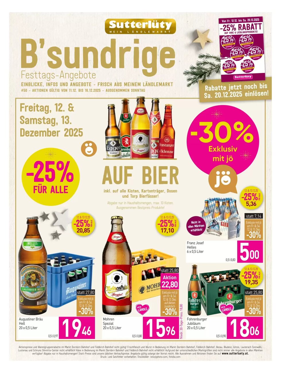 Sutterlüty Flugblatt (ab 11.12.2025) - Angebote und Prospekt - Seite 1