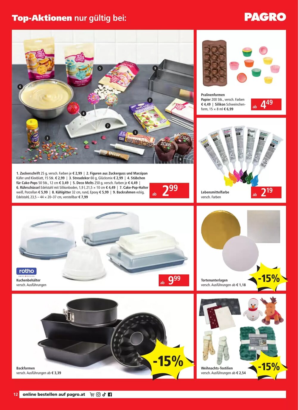 Pagro Diskont Flugblatt (ab 11.12.2025) - Angebote und Prospekt - Seite 12