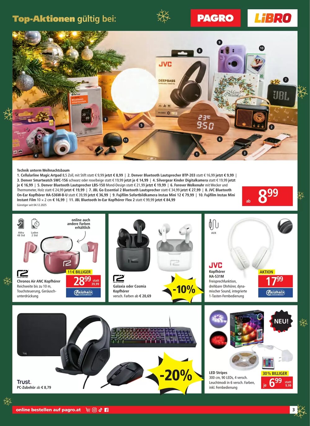 Pagro Diskont Flugblatt (ab 11.12.2025) - Angebote und Prospekt - Seite 3