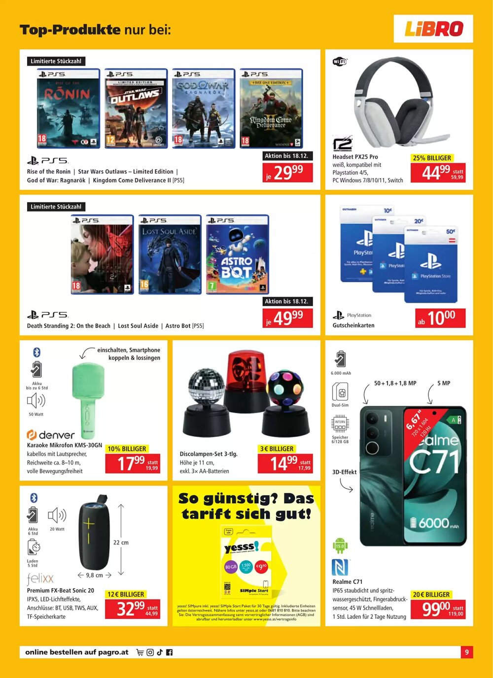 Pagro Diskont Flugblatt (ab 11.12.2025) - Angebote und Prospekt - Seite 9