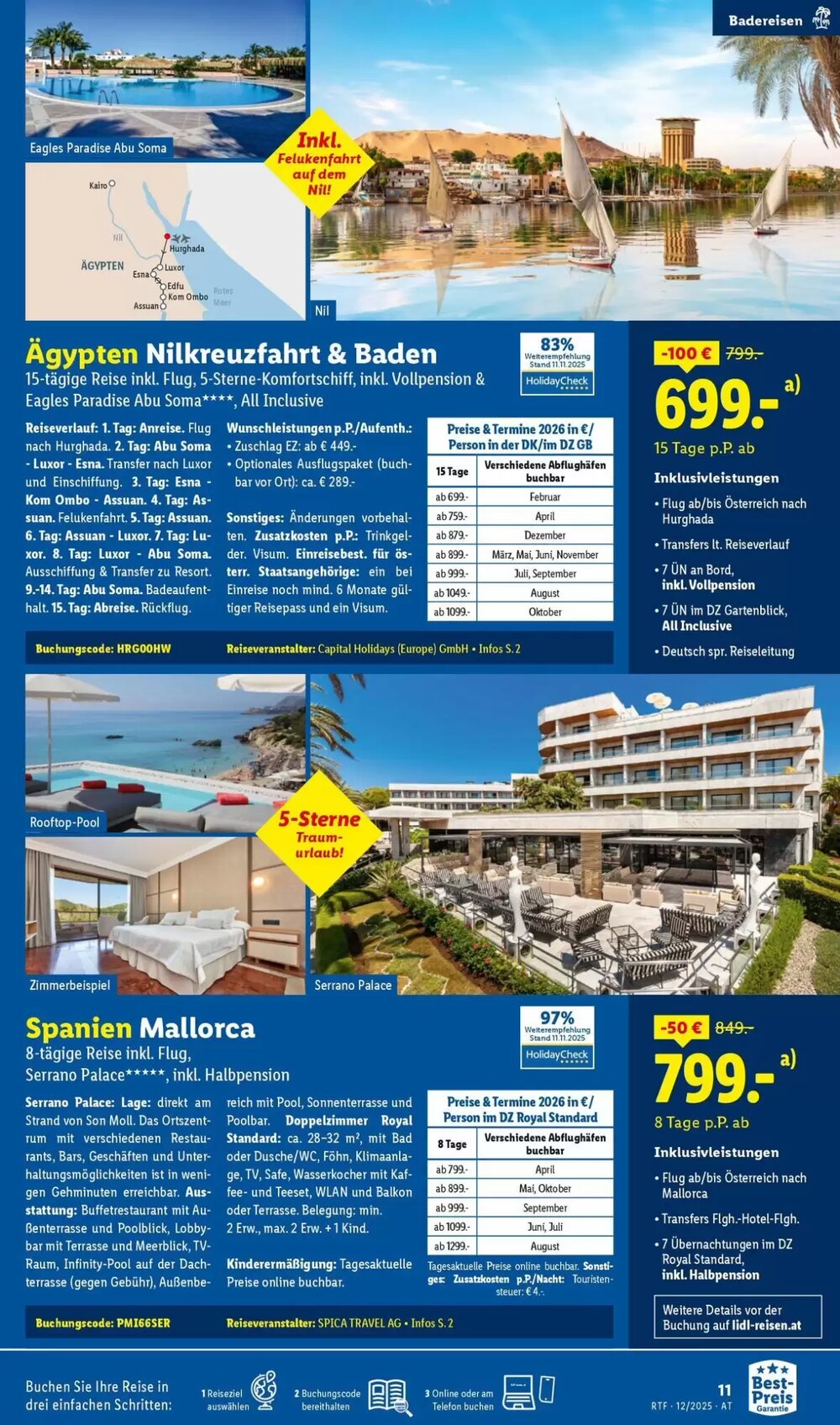 Lidl Reisen Flugblatt (ab 13.12.2025) - Angebote und Prospekt - Seite 11