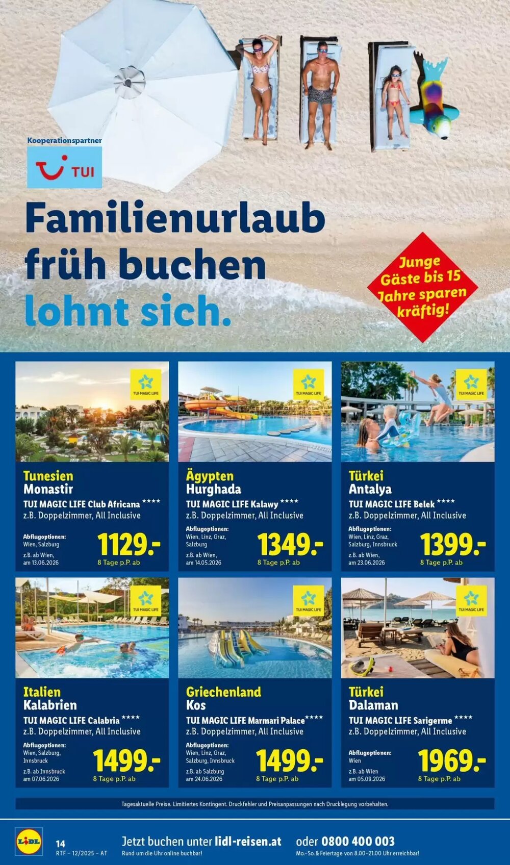 Lidl Reisen Flugblatt (ab 13.12.2025) - Angebote und Prospekt - Seite 14