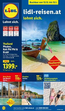 Lidl Reisen Flugblatt (ab 13.12.2025) - Angebote und Prospekt