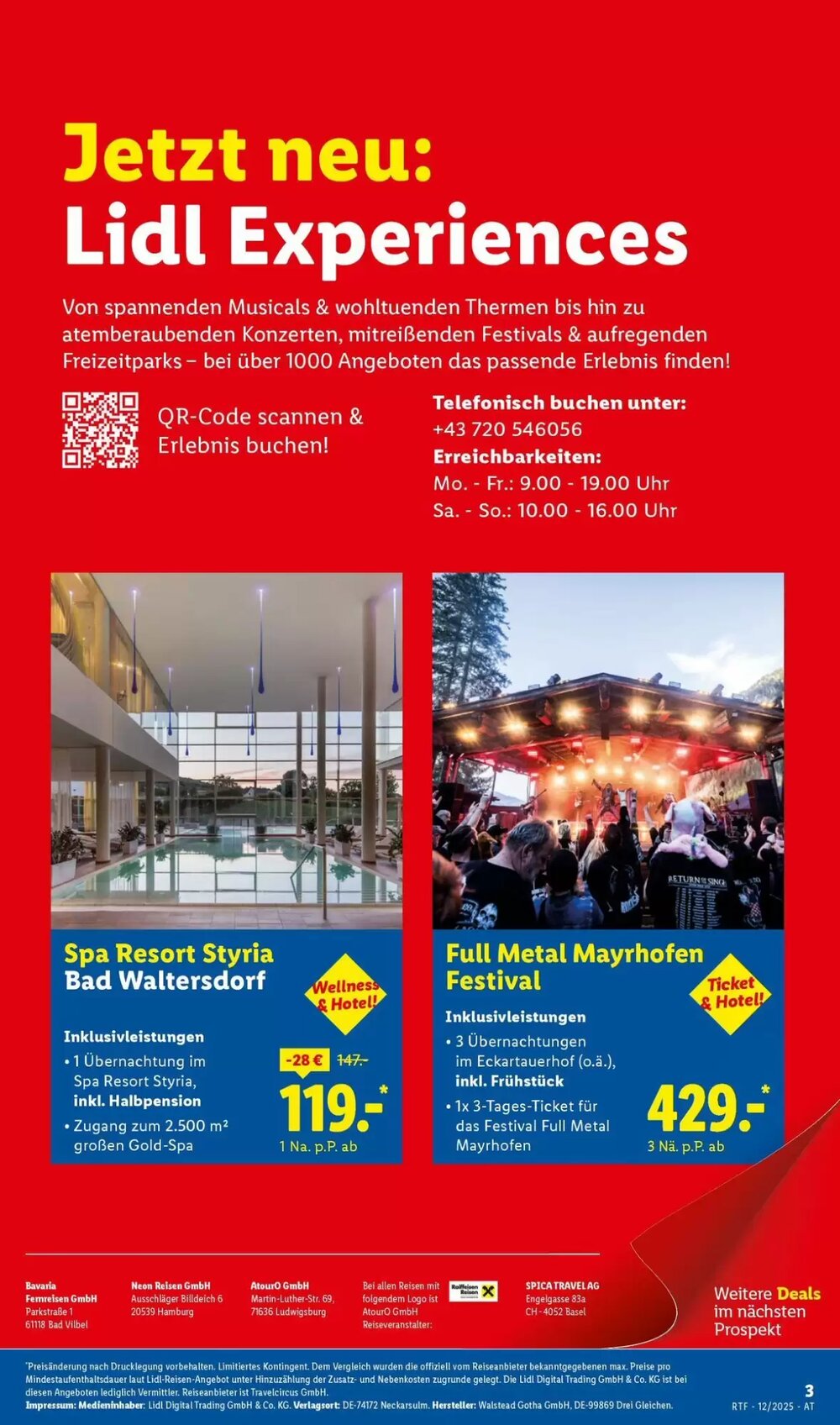 Lidl Reisen Flugblatt (ab 13.12.2025) - Angebote und Prospekt - Seite 3