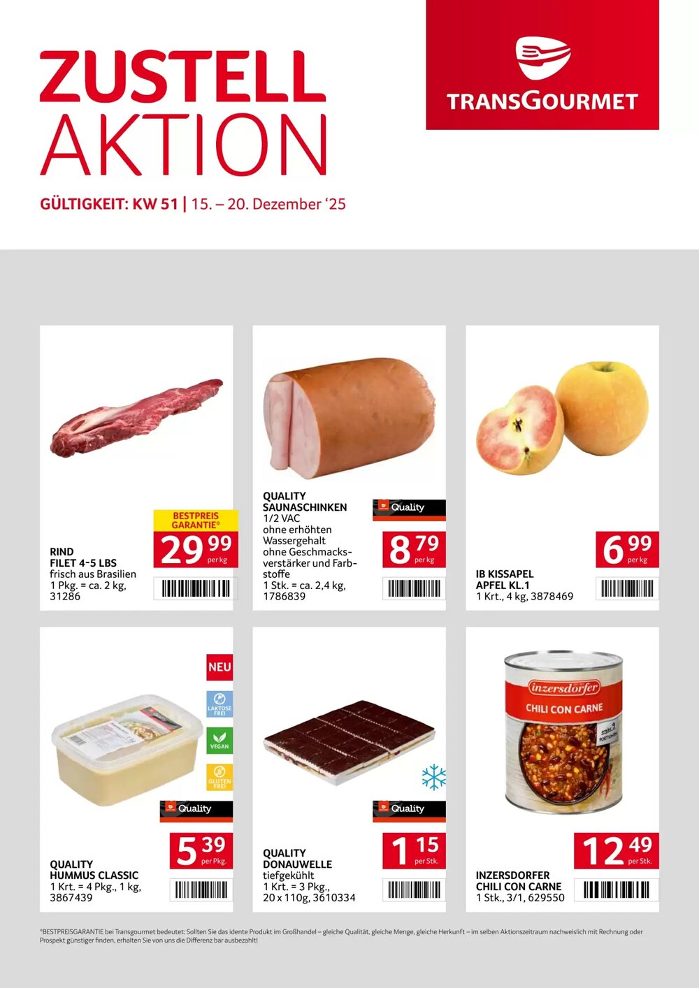 Transgourmet Flugblatt (ab 15.12.2025) - Angebote und Prospekt - Seite 1