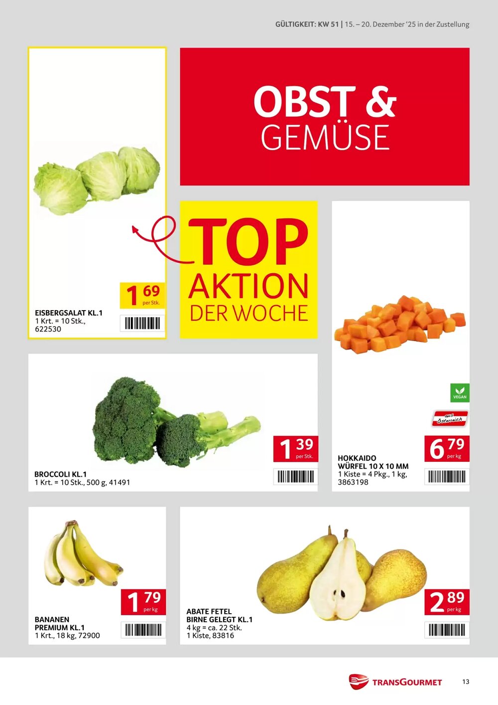Transgourmet Flugblatt (ab 15.12.2025) - Angebote und Prospekt - Seite 13