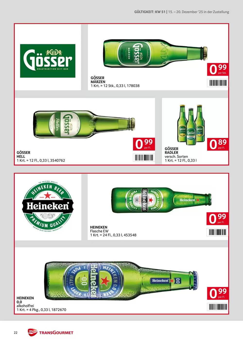 Transgourmet Flugblatt (ab 15.12.2025) - Angebote und Prospekt - Seite 22