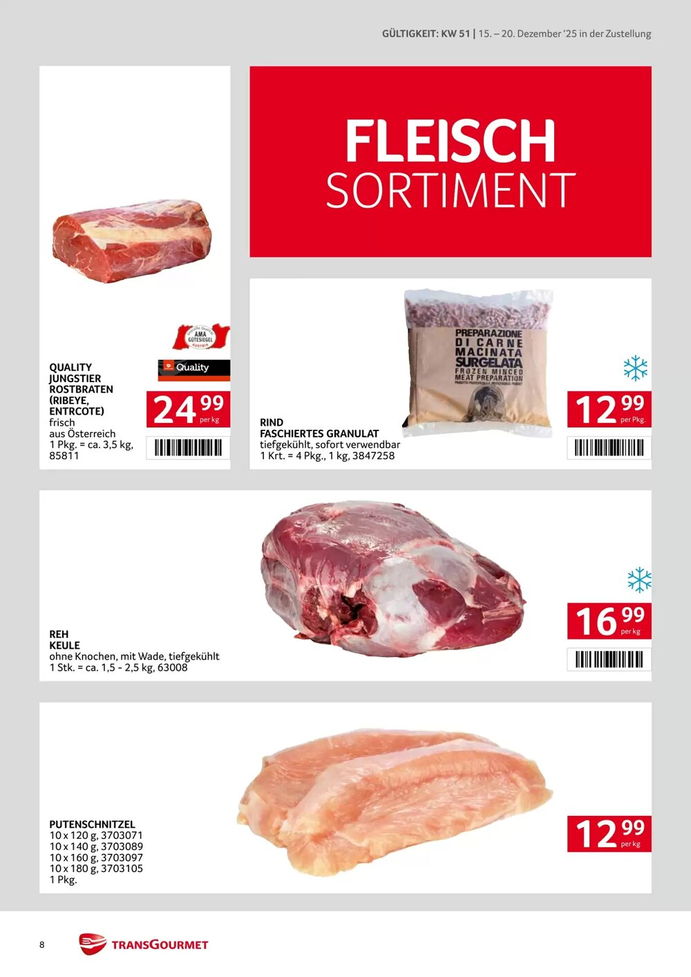 Transgourmet Flugblatt (ab 15.12.2025) - Angebote und Prospekt - Seite 8