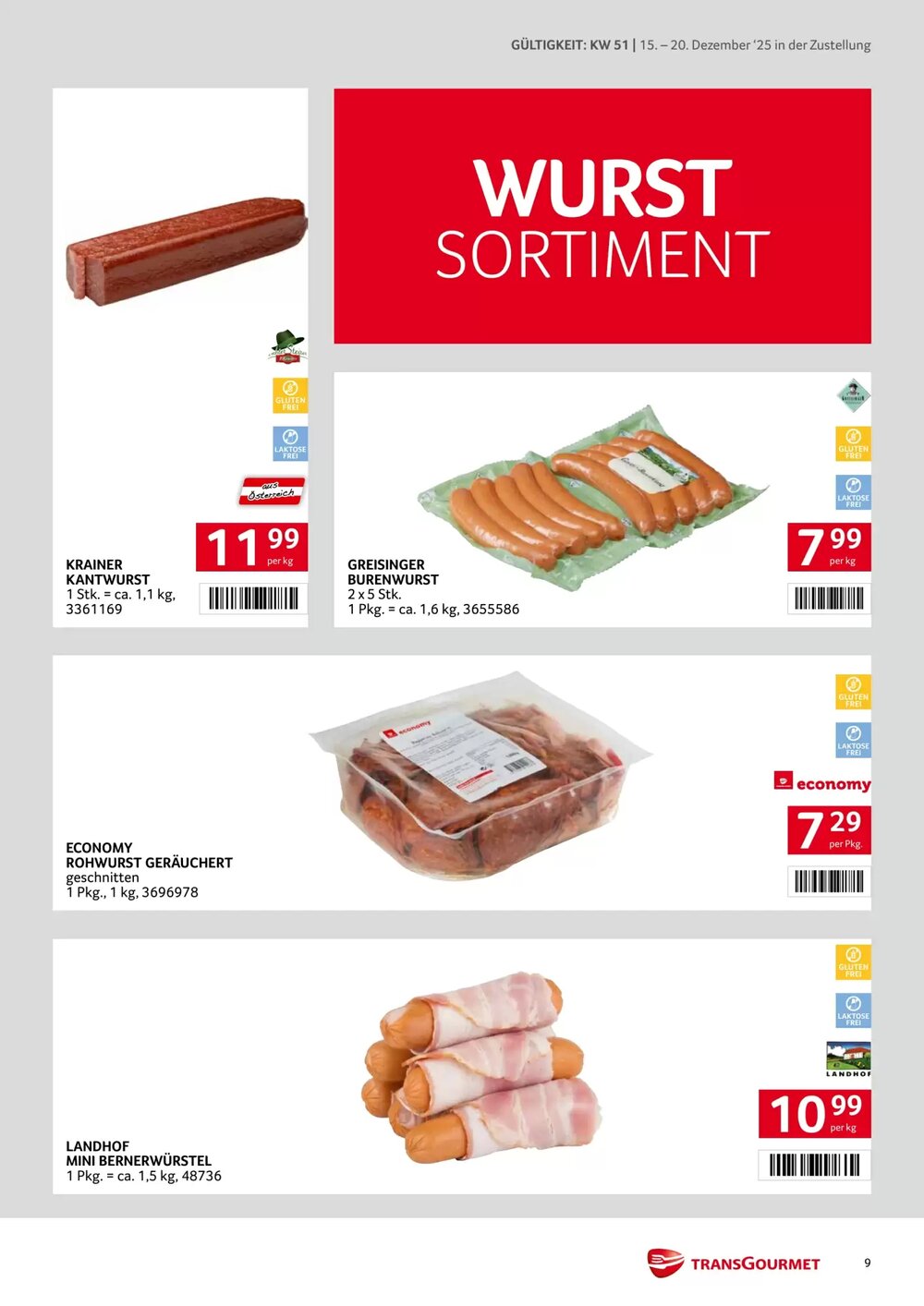 Transgourmet Flugblatt (ab 15.12.2025) - Angebote und Prospekt - Seite 9