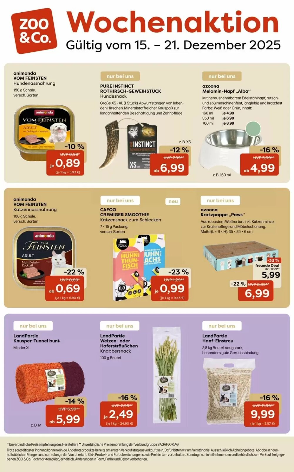 ZOO & Co Flugblatt (ab 15.12.2025) - Angebote und Prospekt - Seite 1