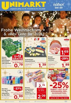Unimarkt Flugblatt (ab 17.12.2025) - Angebote und Prospekt