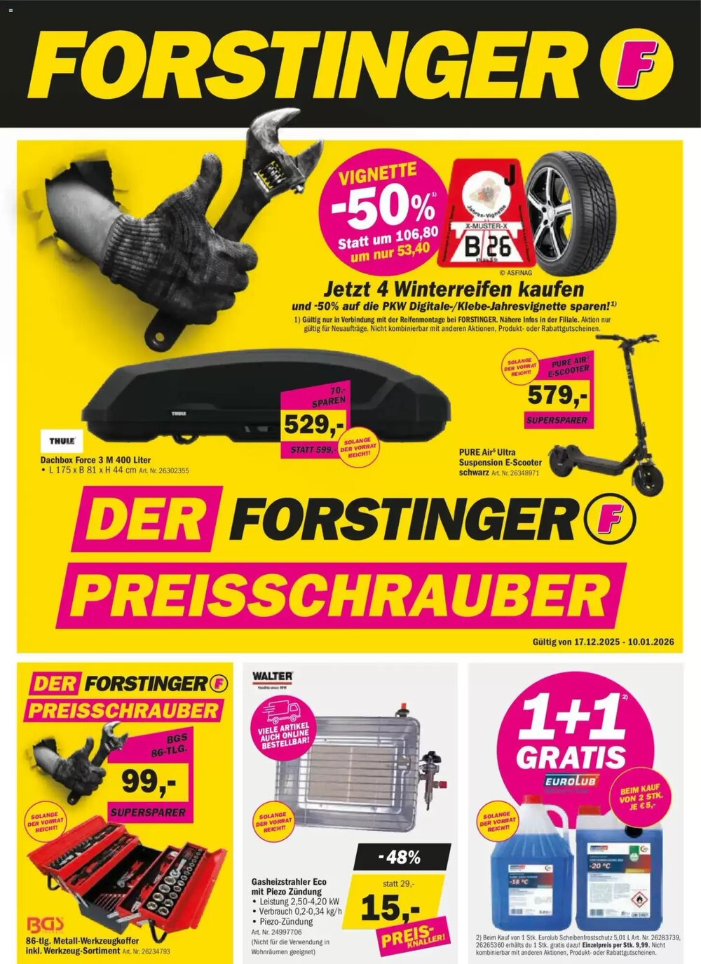 Forstinger Flugblatt (ab 17.12.2025) - Angebote und Prospekt - Seite 1