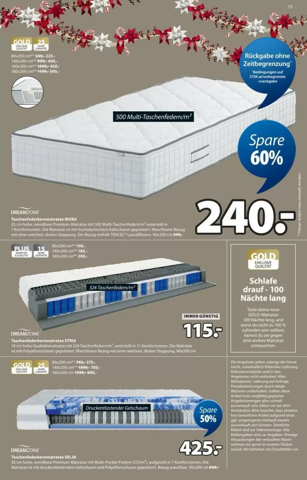 JYSK Flugblatt (ab 17.12.2025) - Angebote und Prospekt - Seite 15