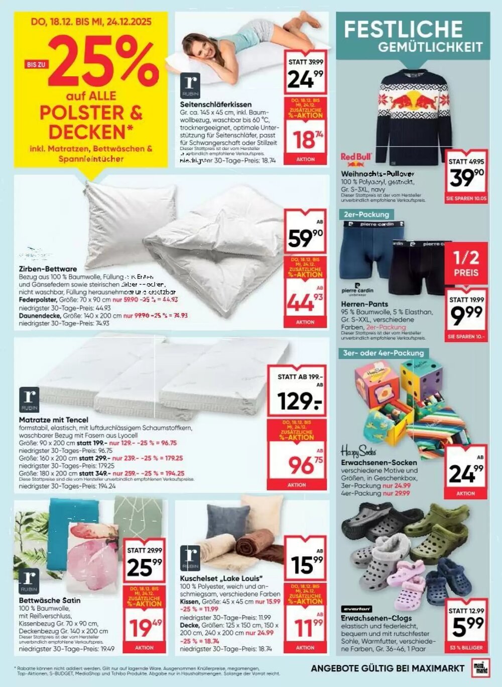 Maximarkt Flugblatt (ab 18.12.2025) - Angebote und Prospekt - Seite 25