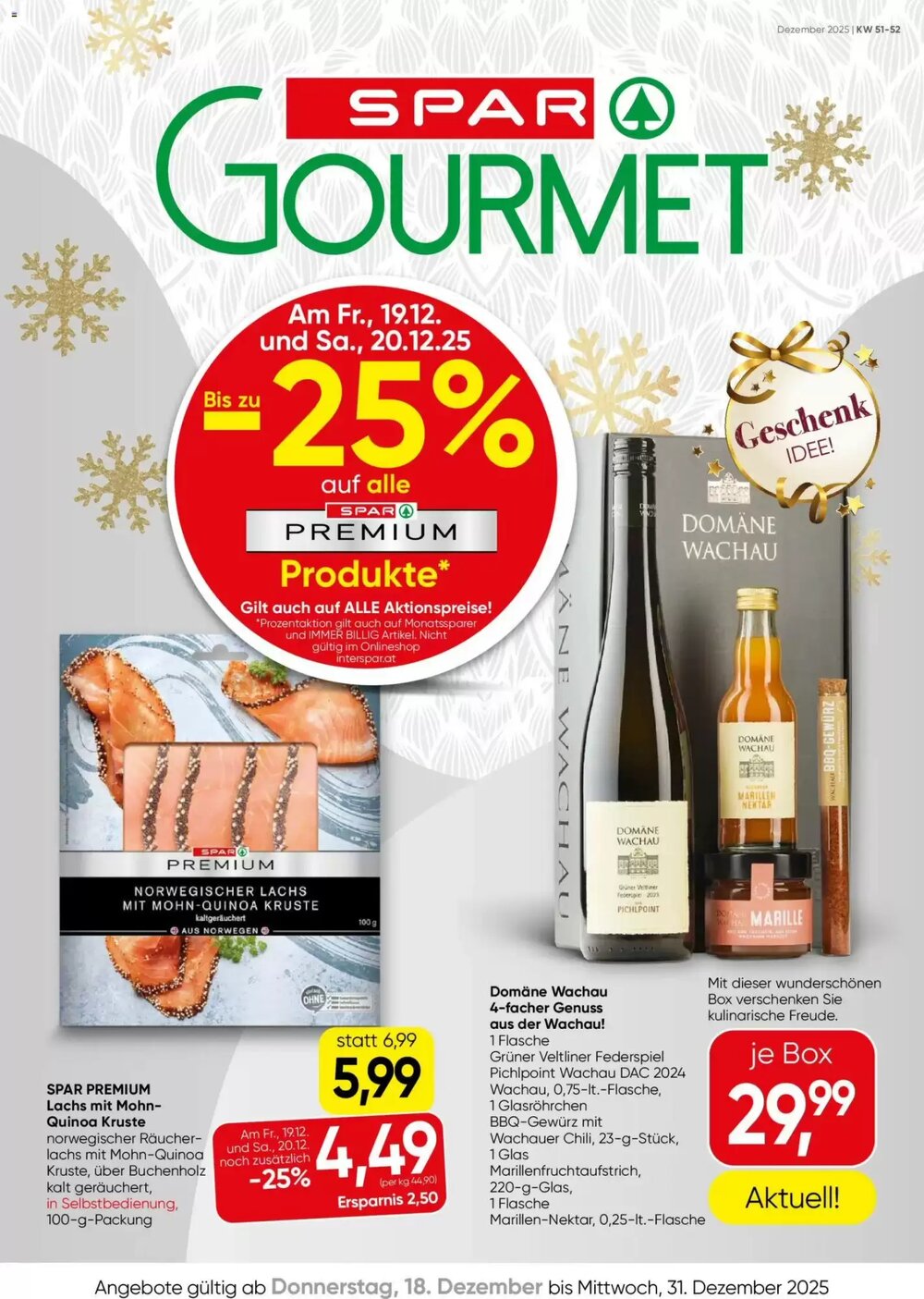 SPAR Gourmet Flugblatt (ab 18.12.2025) - Angebote und Prospekt - Seite 1