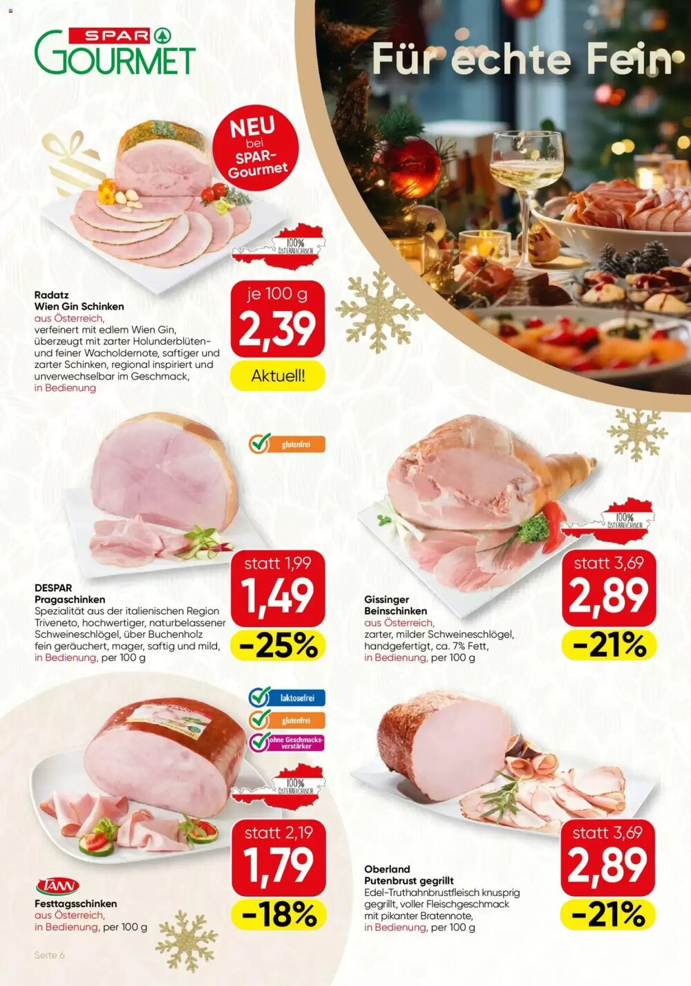 SPAR Gourmet Flugblatt (ab 18.12.2025) - Angebote und Prospekt - Seite 6