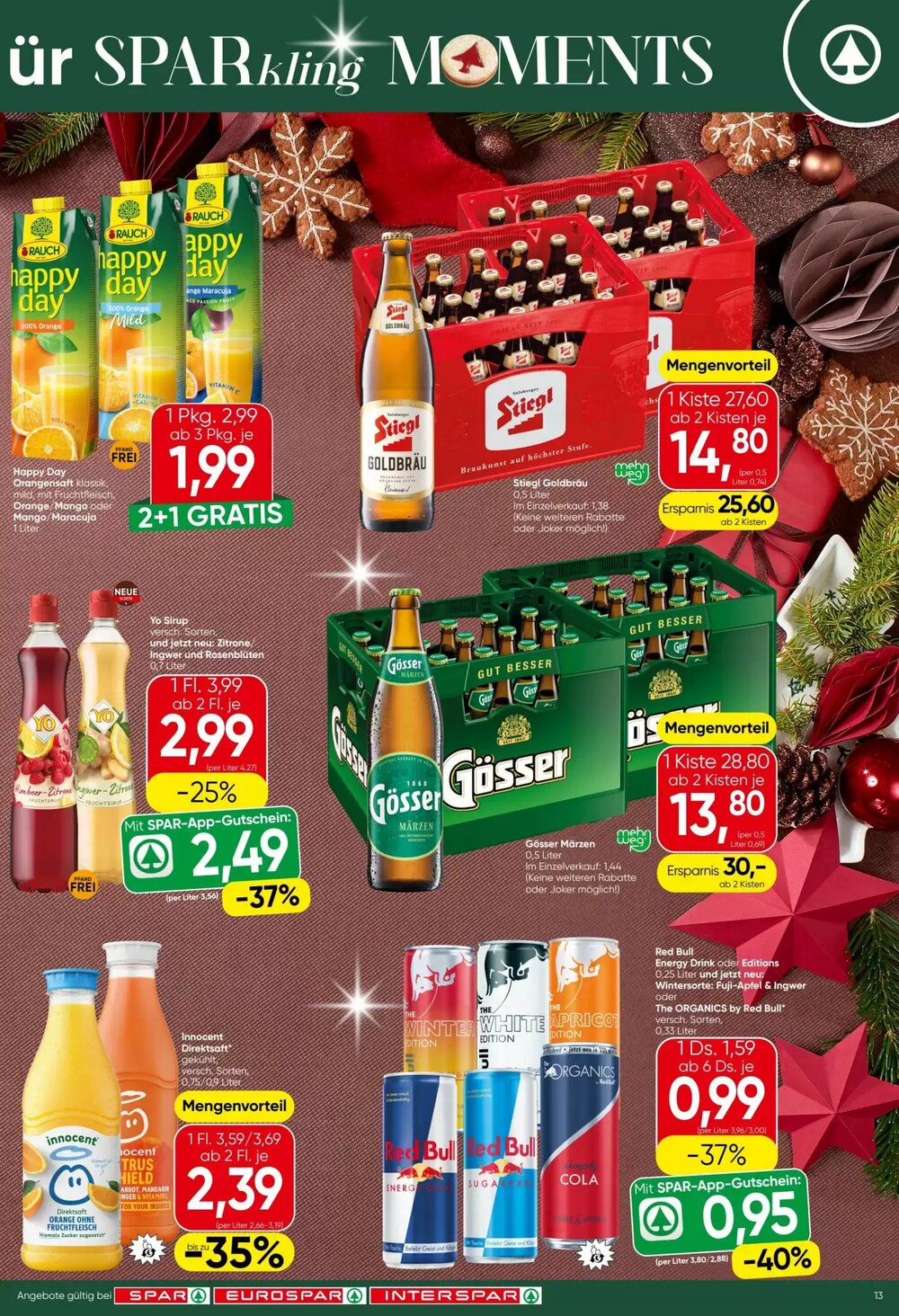 Spar Flugblatt (ab 18.12.2025) - Angebote und Prospekt - Seite 13