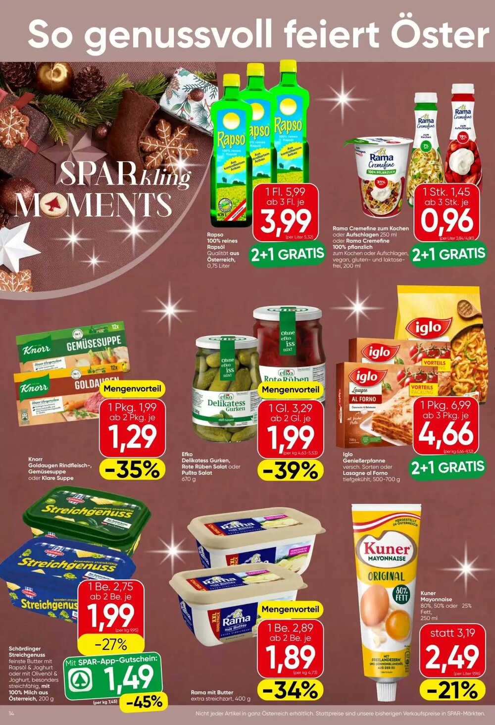 Spar Flugblatt (ab 18.12.2025) - Angebote und Prospekt - Seite 14