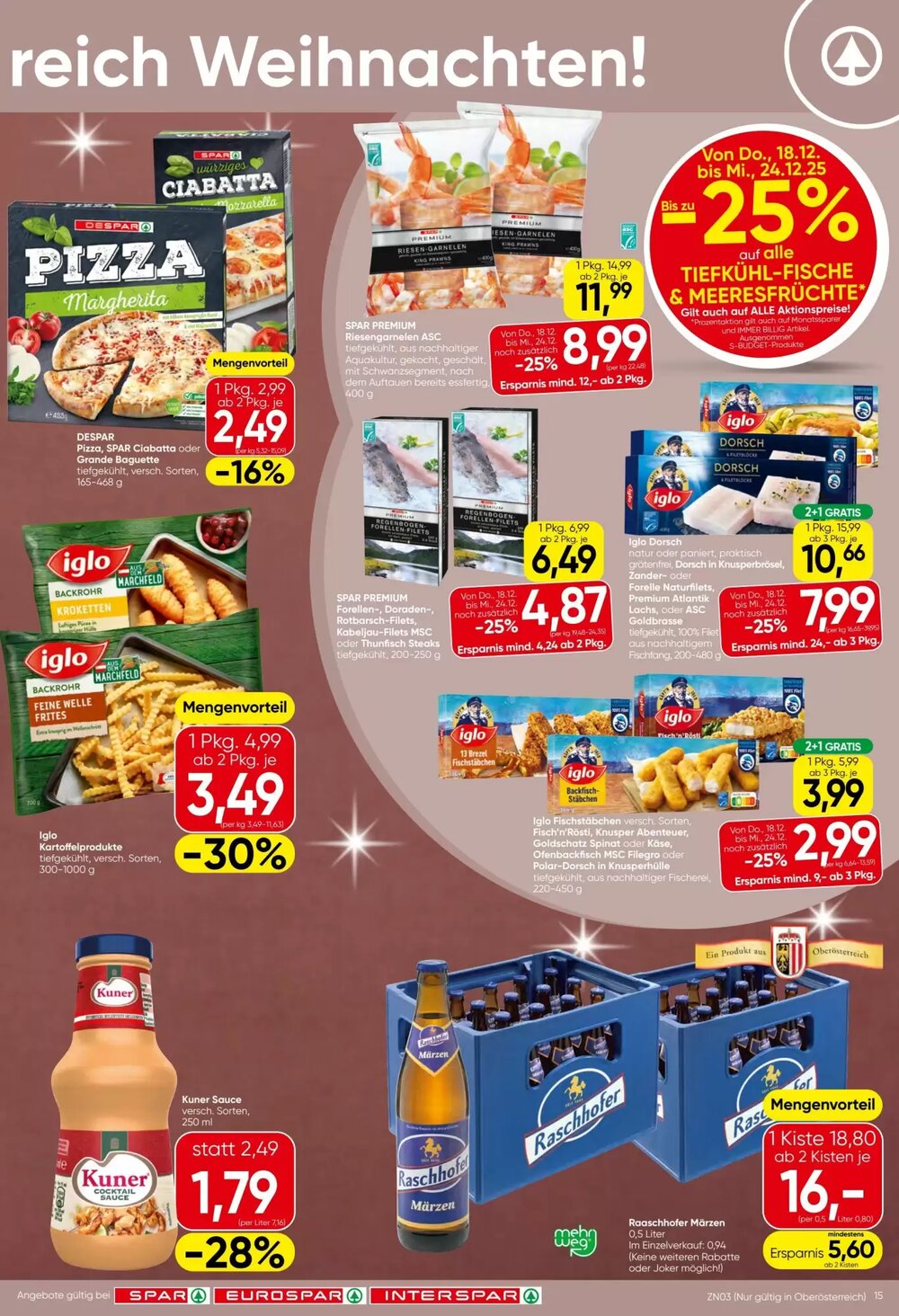 Spar Flugblatt (ab 18.12.2025) - Angebote und Prospekt - Seite 15