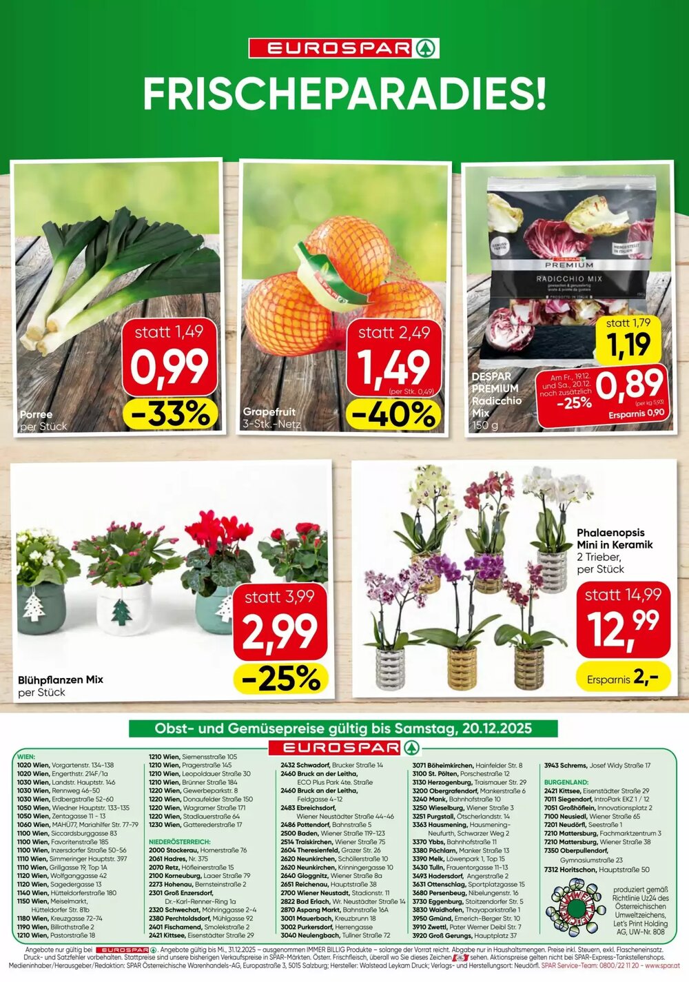 Eurospar Flugblatt (ab 18.12.2025) - Angebote und Prospekt - Seite 20
