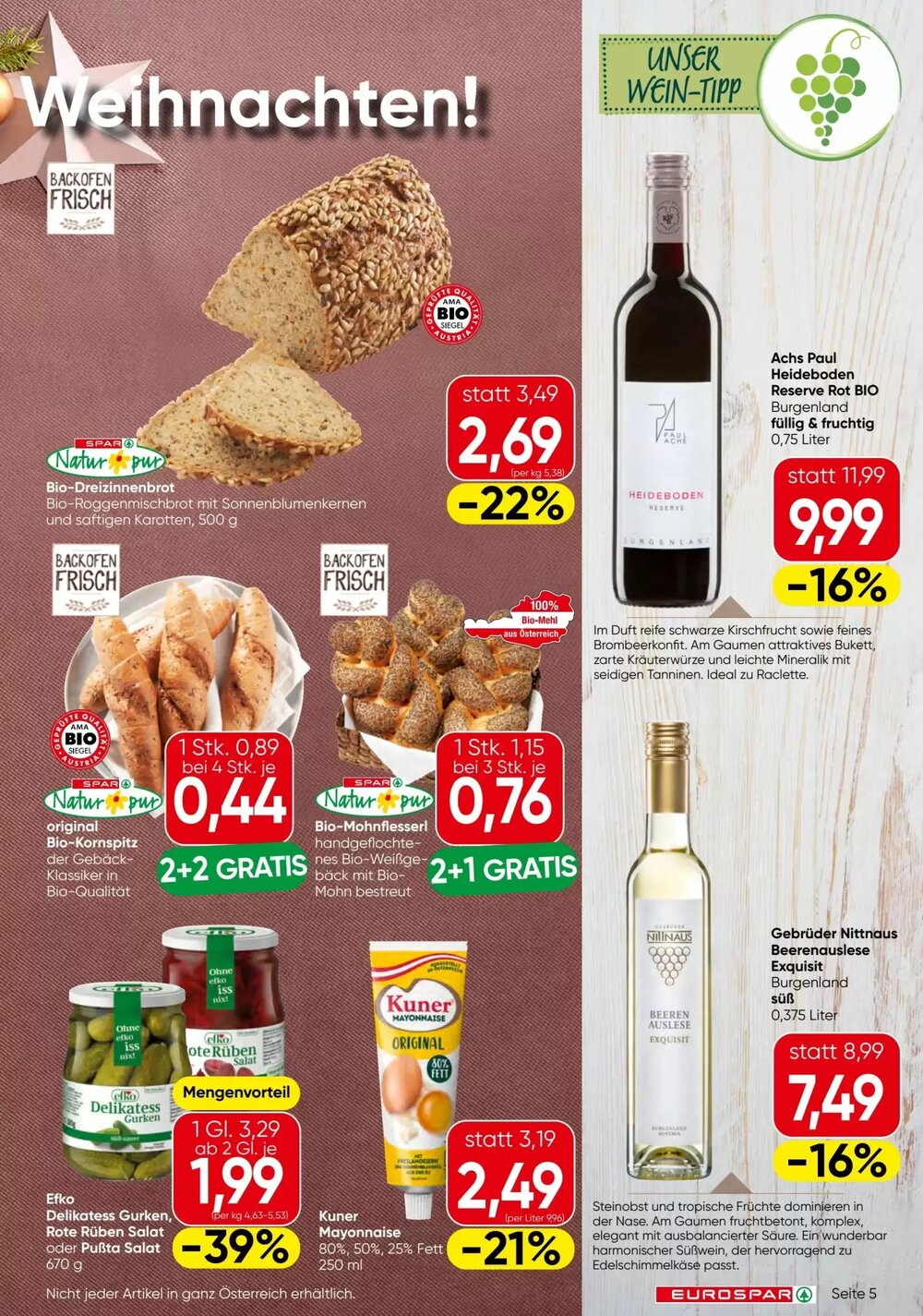 Eurospar Flugblatt (ab 18.12.2025) - Angebote und Prospekt - Seite 5