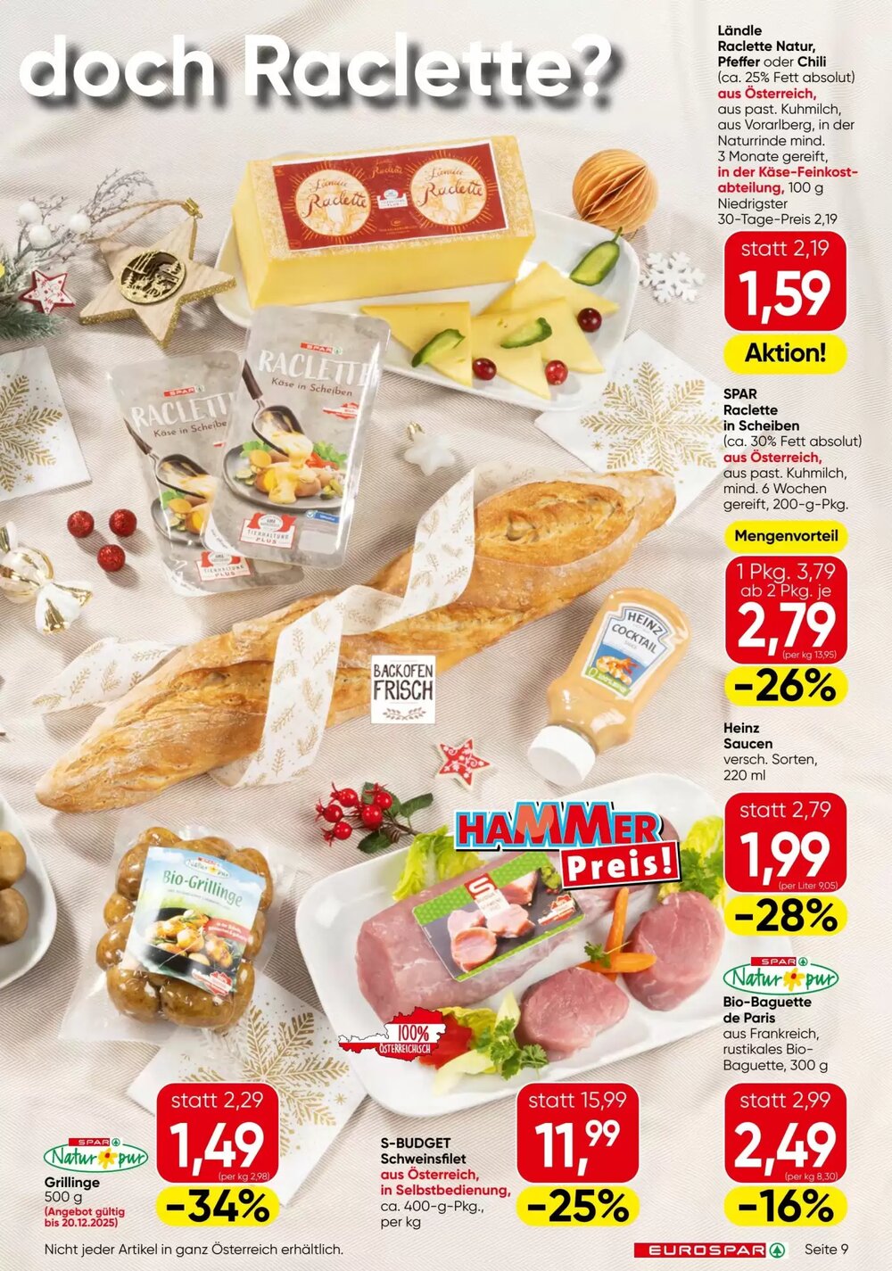 Eurospar Flugblatt (ab 18.12.2025) - Angebote und Prospekt - Seite 9