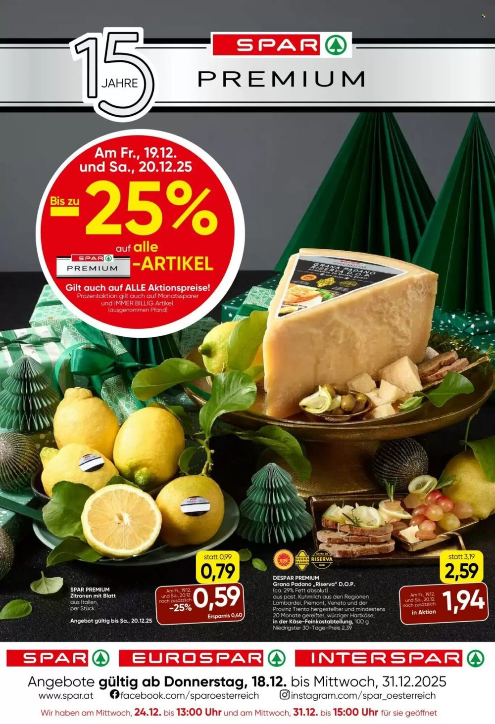 Eurospar Flugblatt (ab 18.12.2025) - Angebote und Prospekt - Seite 1