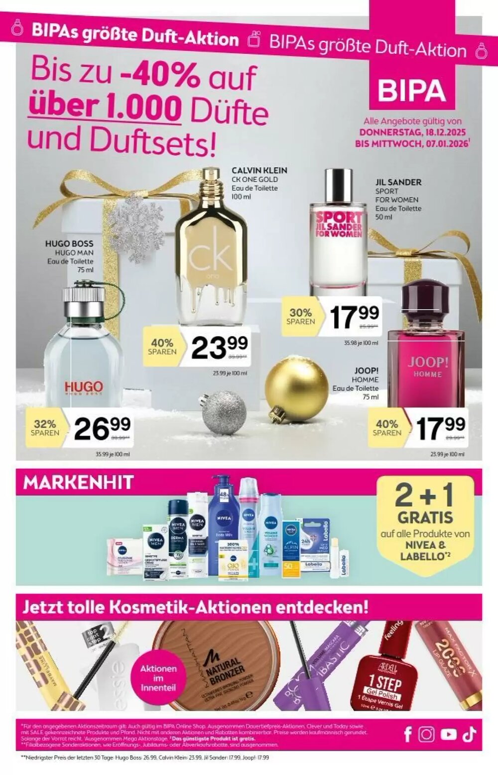 Bipa Flugblatt (ab 18.12.2025) - Angebote und Prospekt - Seite 1