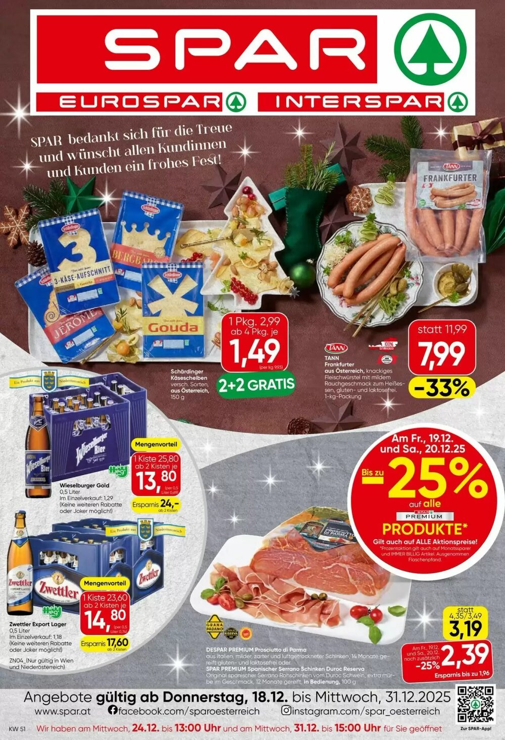 Eurospar Flugblatt (ab 18.12.2025) - Angebote und Prospekt - Seite 1