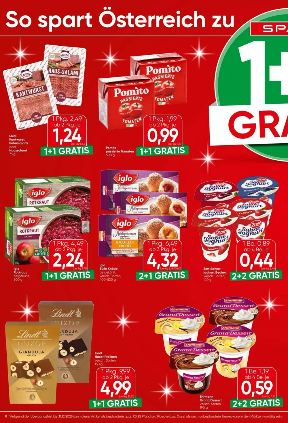 Eurospar Flugblatt (ab 18.12.2025) - Angebote und Prospekt - Seite 8