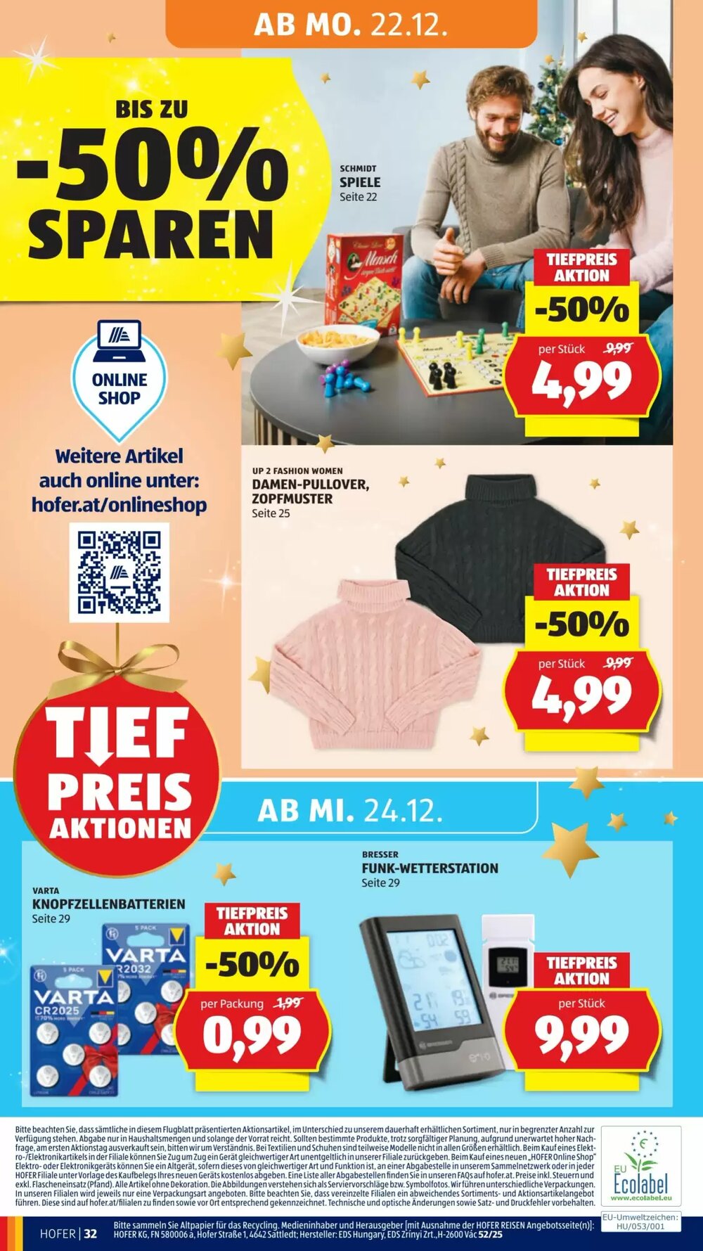 Hofer Flugblatt (ab 19.12.2025) - Angebote und Prospekt - Seite 40